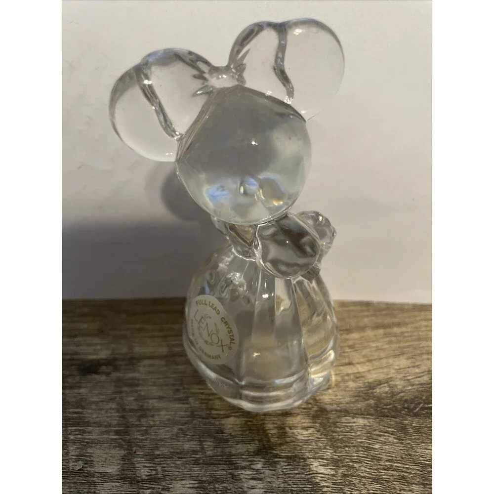 Lenox Crystal Mickey Minnie Mouse Figurines Disney Full Lead Crystal Germany Set